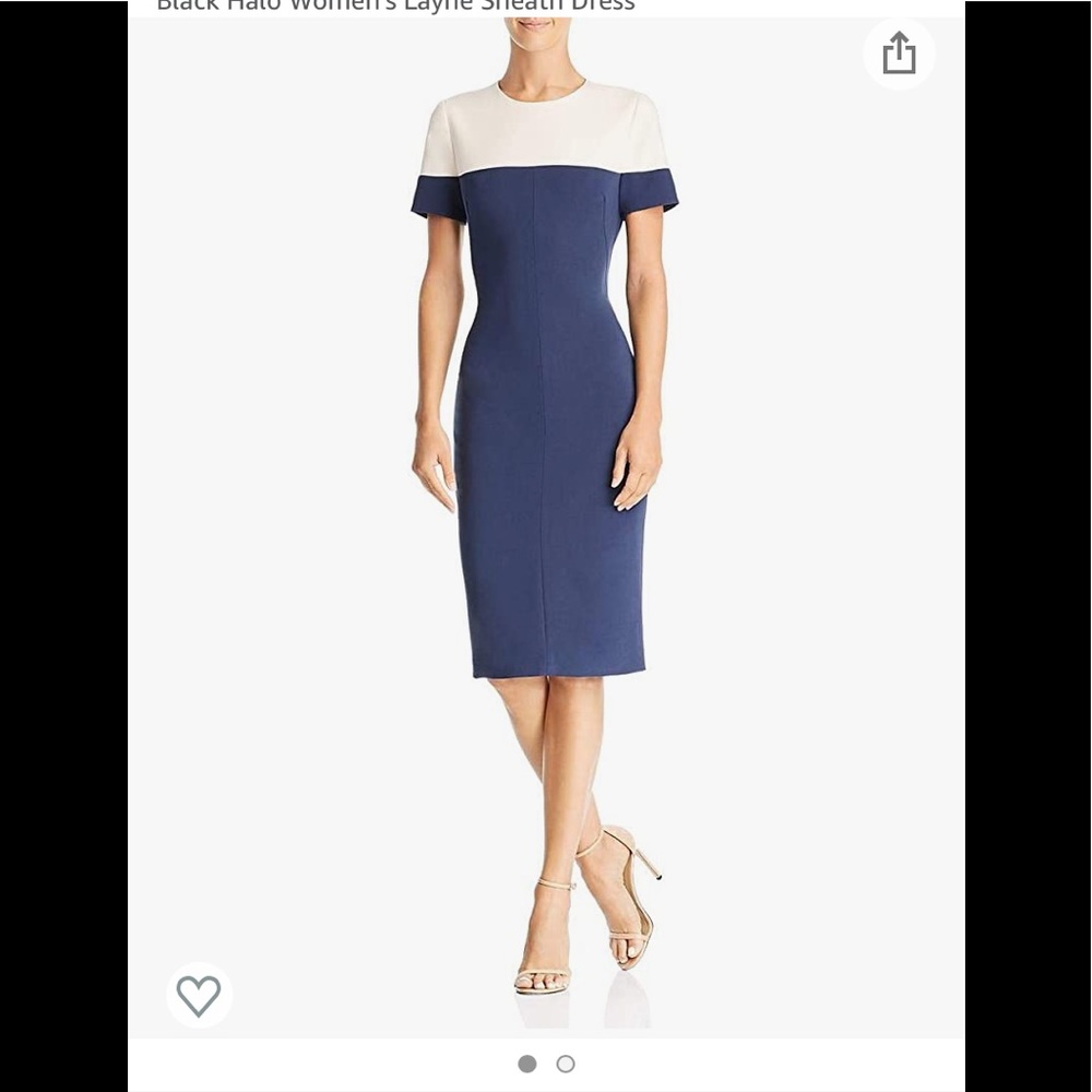 Layne Color-block Dress Pacific Blue/buttercream